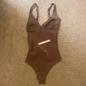 SKIMS Chocolate Brown Bodysuit